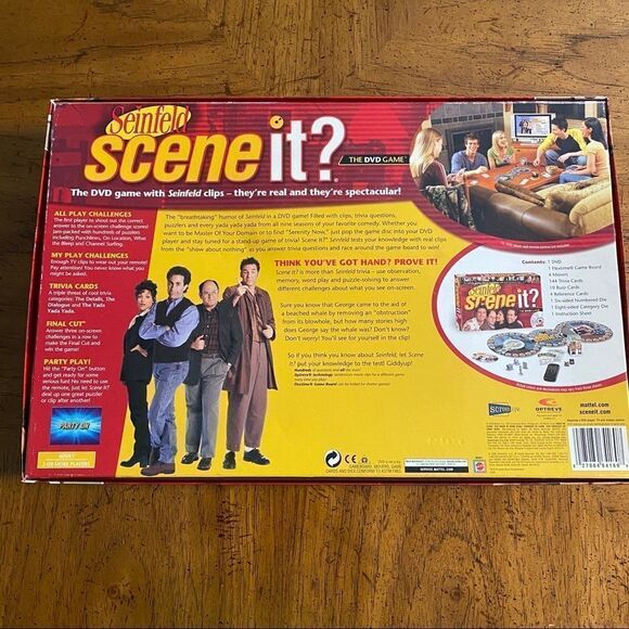 Seinfeld Scene It? Family DVD Board Game Night Mattel TV Show Jerry Fun - Picture 12 of 15